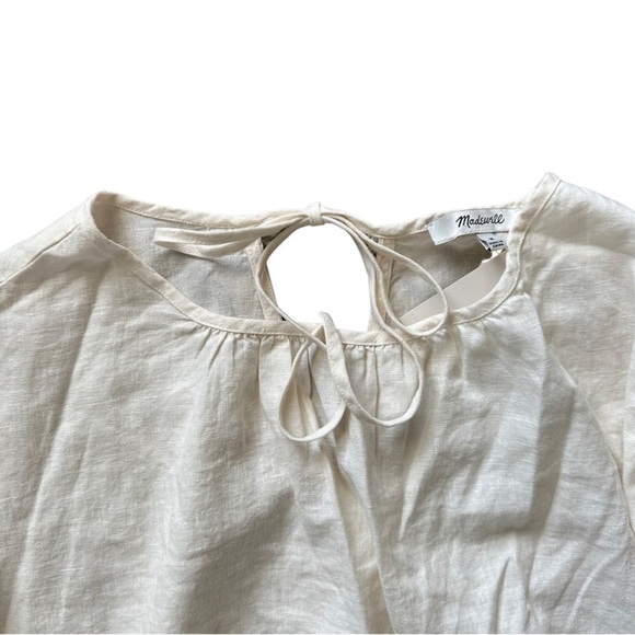 Madewell Linen-Blend Bubble Top - Picture 4 of 12